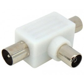 Adaptor TV 1 Θηλυκό σε 2 Αρσενικά